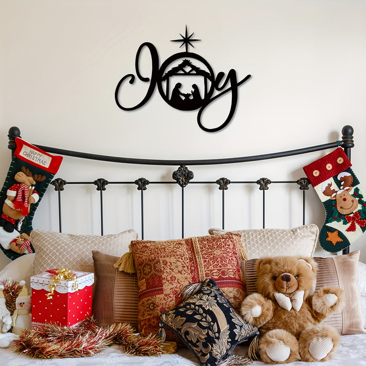Christianartworkshop Holy Night Nativity Metal Wall Decor: Joy and Hope in His Light - image 7