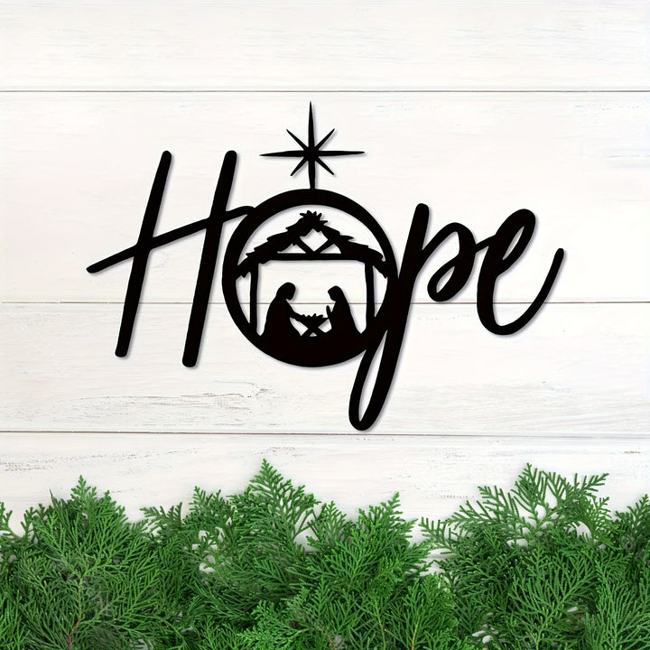 Christianartworkshop Holy Night Nativity Metal Wall Decor: Joy and Hope in His Light - image 8