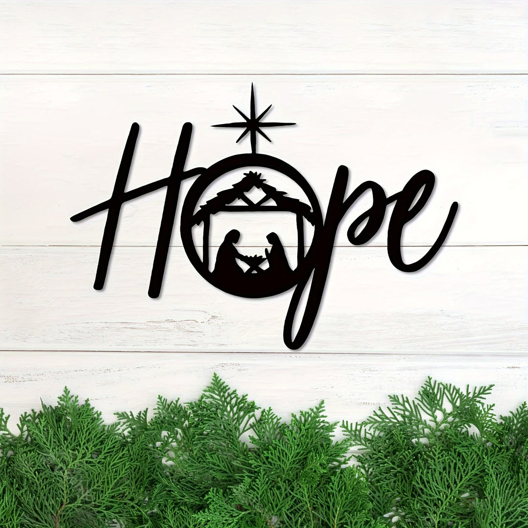 Christianartworkshop Holy Night Nativity Metal Wall Decor: Joy and Hope in His Light - image 8