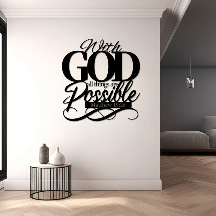 Christianartworkshop With God All Things Are Possible Metal Wall Decor for Faithful Homes - image 5