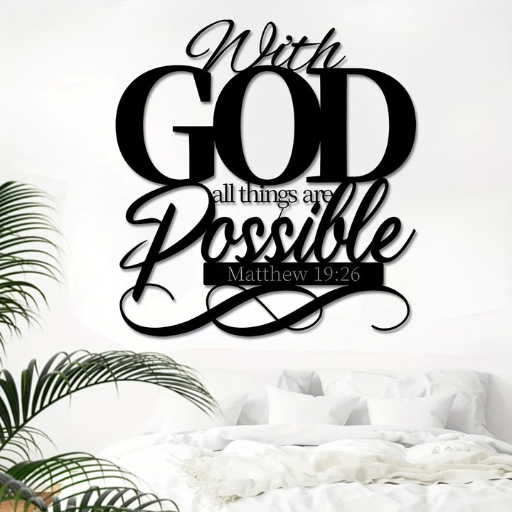 Christianartworkshop With God All Things Are Possible Metal Wall Decor for Faithful Homes - image 9