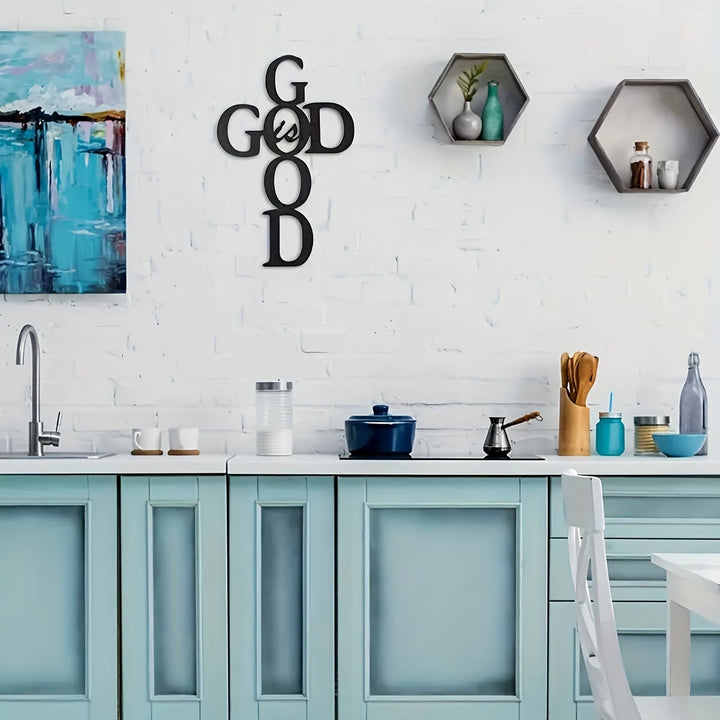 Christianartworkshop God Is Good Metal Wall Decor: Simple Yet Powerful Faith Sign - image 8