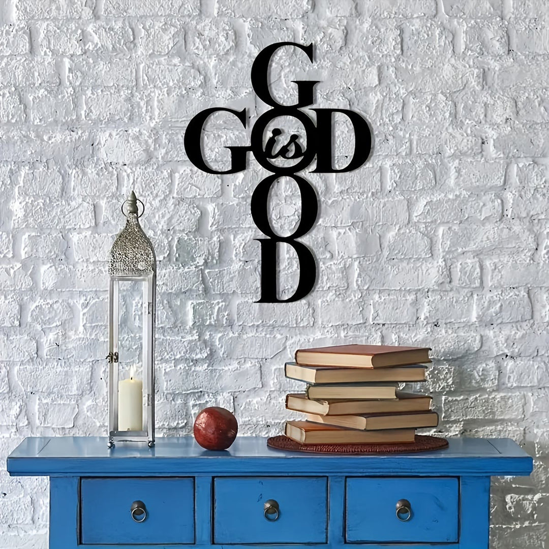 Christianartworkshop God Is Good Metal Wall Decor: Simple Yet Powerful Faith Sign - image 3