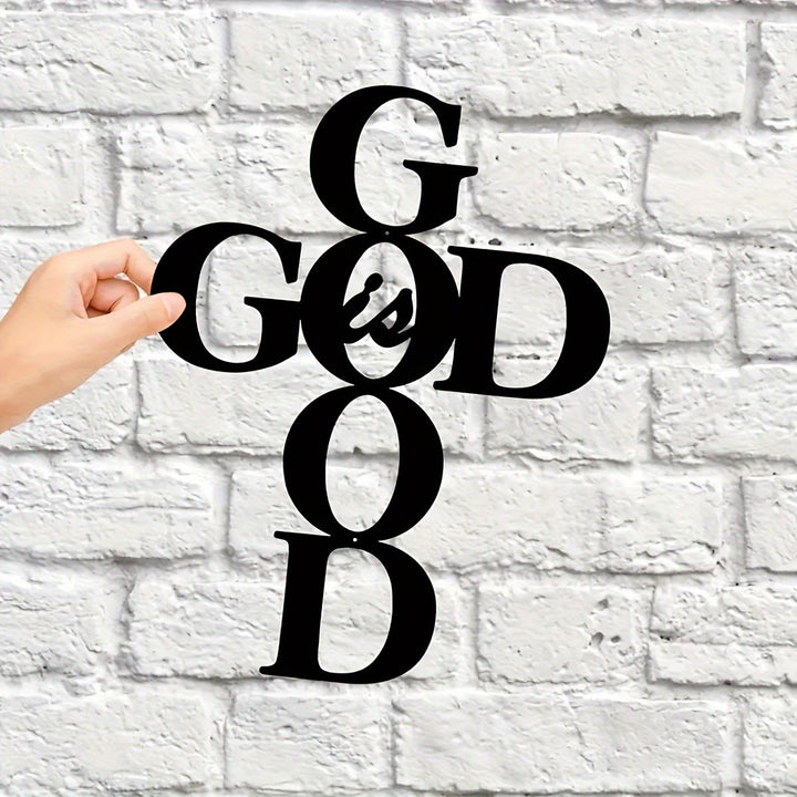 Christianartworkshop God Is Good Metal Wall Decor: Simple Yet Powerful Faith Sign - image 5