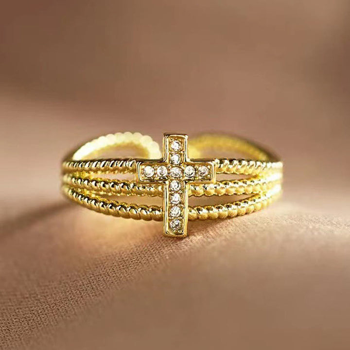 Christianartworkshop Sparkling Cross Ring: Zircon - Studded Design for Faith - Driven Gifting - image 3