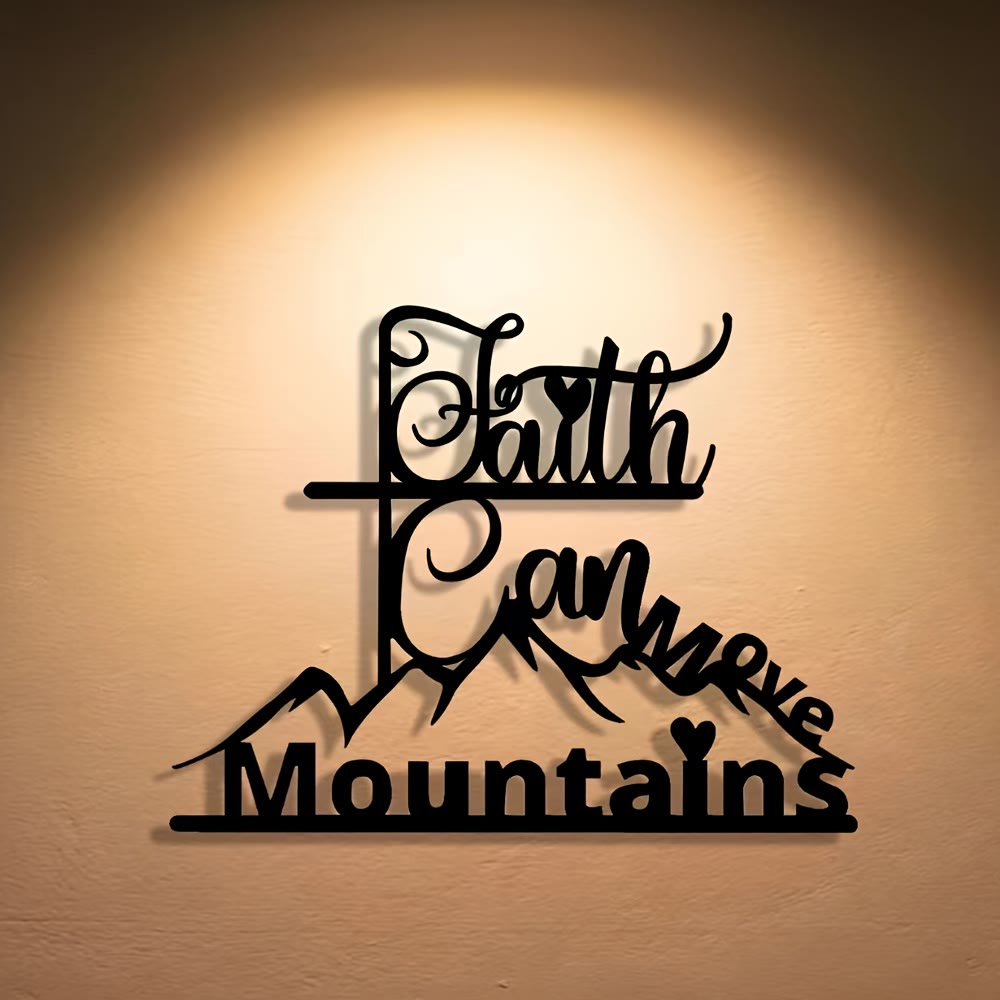 Christianartworkshop Faith & Mountains Metal Wall Decor: Timeless Belief for Devotional Spaces - image 7