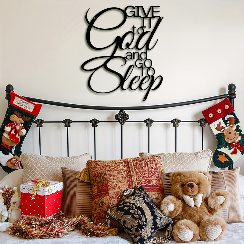 Christianartworkshop Give It to God and Go to Sleep Metal Wall Decor: Let Faith Bring Peace - image 5