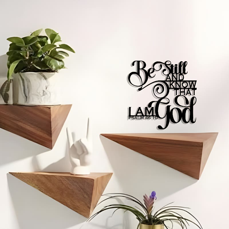 Christianartworkshop Unique Psalm 46:10 Metal Wall Decor: Distinctive Belief for Sacred Interiors - image 6