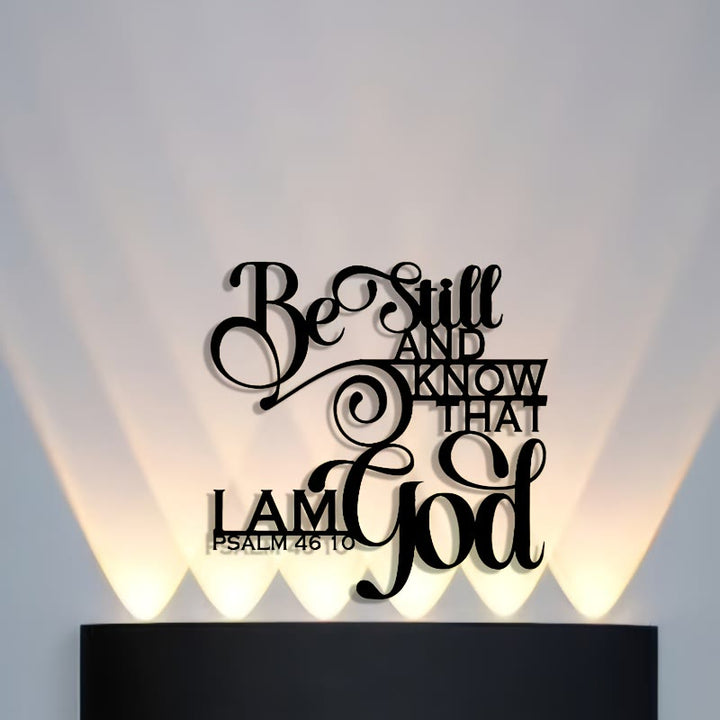 Christianartworkshop Unique Psalm 46:10 Metal Wall Decor: Distinctive Belief for Sacred Interiors - image 7
