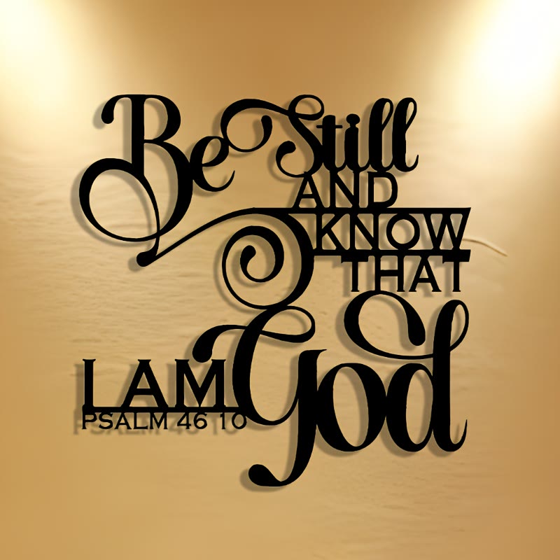 Christianartworkshop Unique Psalm 46:10 Metal Wall Decor: Distinctive Belief for Sacred Interiors - image 4