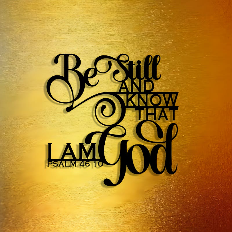Christianartworkshop Unique Psalm 46:10 Metal Wall Decor: Distinctive Belief for Sacred Interiors - image 2