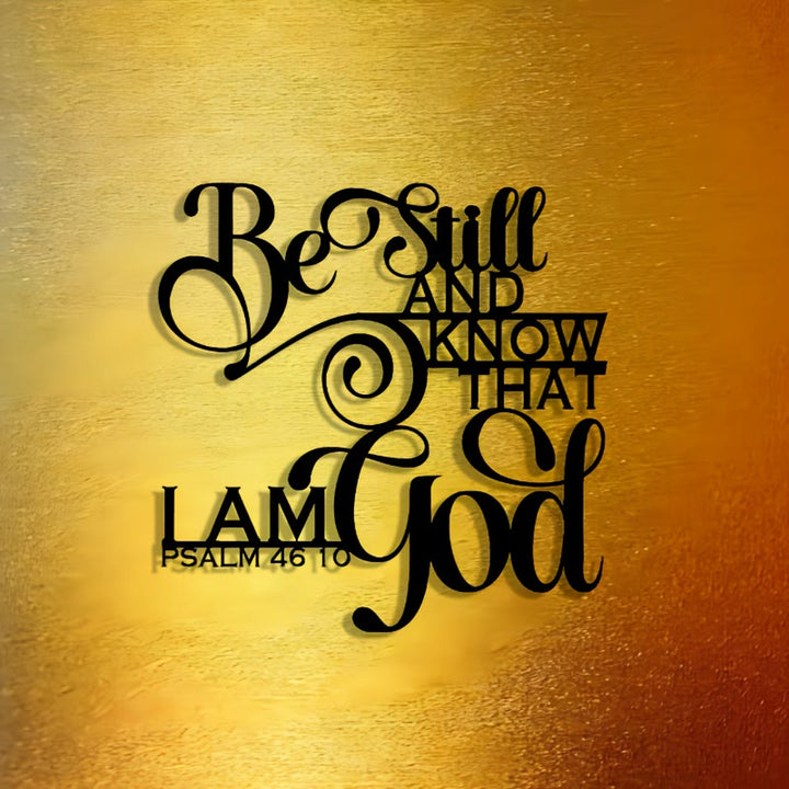 Christianartworkshop Unique Psalm 46:10 Metal Wall Decor: Distinctive Belief for Sacred Interiors - image 2