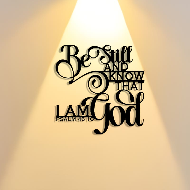 Christianartworkshop Unique Psalm 46:10 Metal Wall Decor: Distinctive Belief for Sacred Interiors - image 5