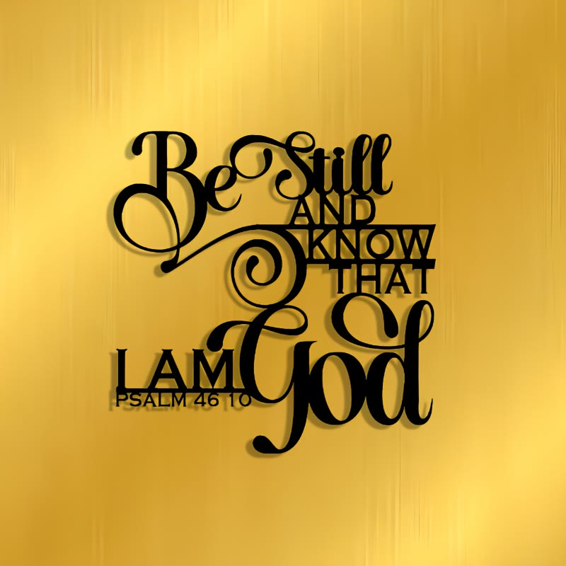 Christianartworkshop Unique Psalm 46:10 Metal Wall Decor: Distinctive Belief for Sacred Interiors - image 1