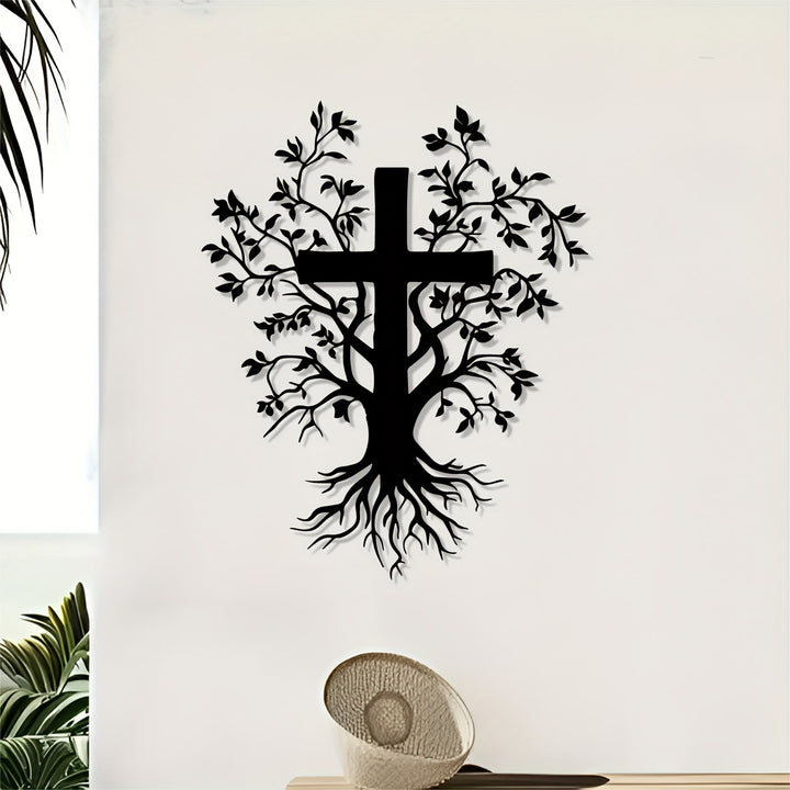 Christianartworkshop Daily Faith Reminder Metal Wall Decor: Cross Tree for Spiritual Living - image 5
