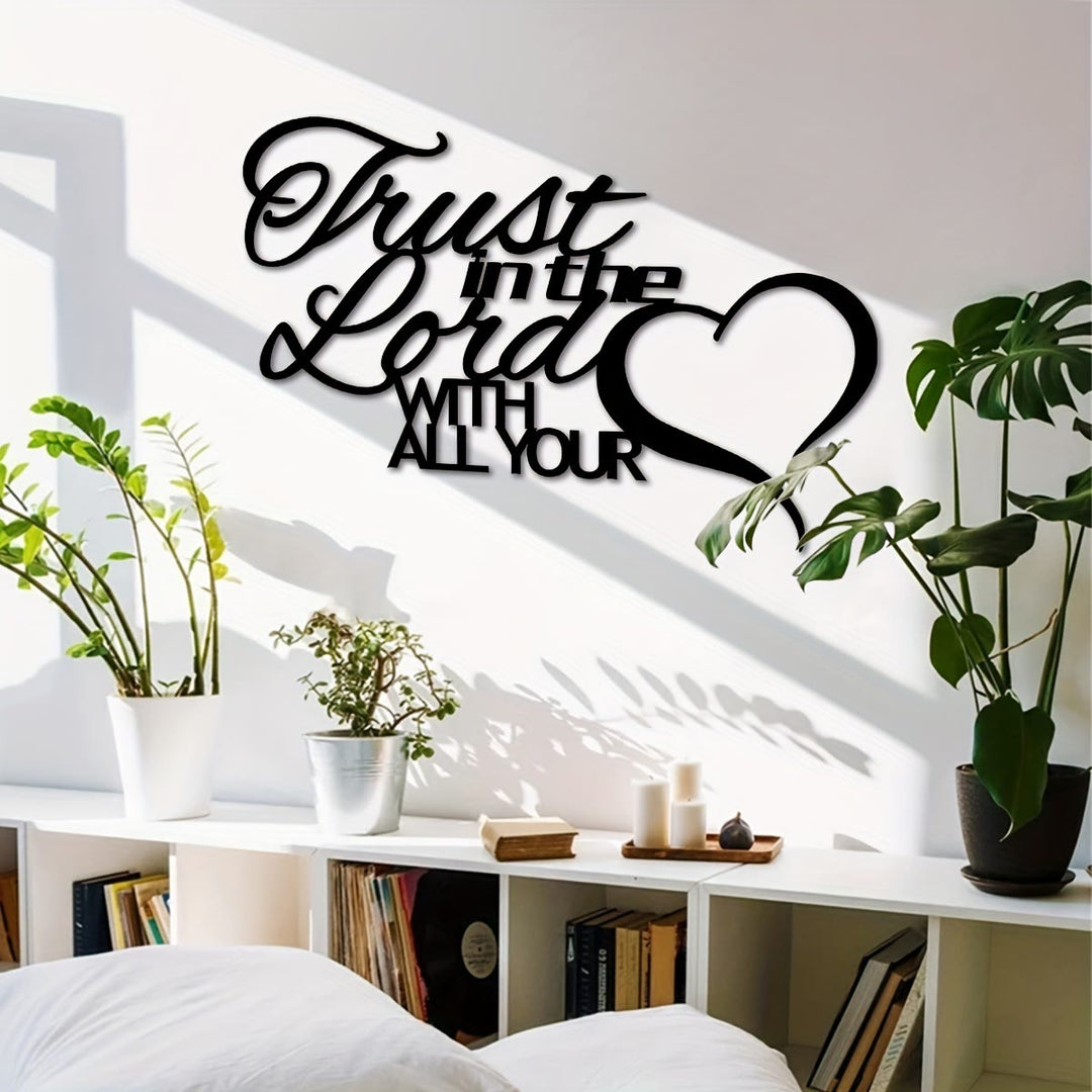 Christianartworkshop Trust in the Lord Heart Metal Wall Decor: Faithful Assurance for Spiritual Home - image 7