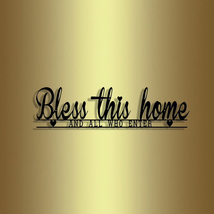 Christianartworkshop Bless This Home Metal Wall Decor: Divine Blessing & Faithful Warmth - image 5
