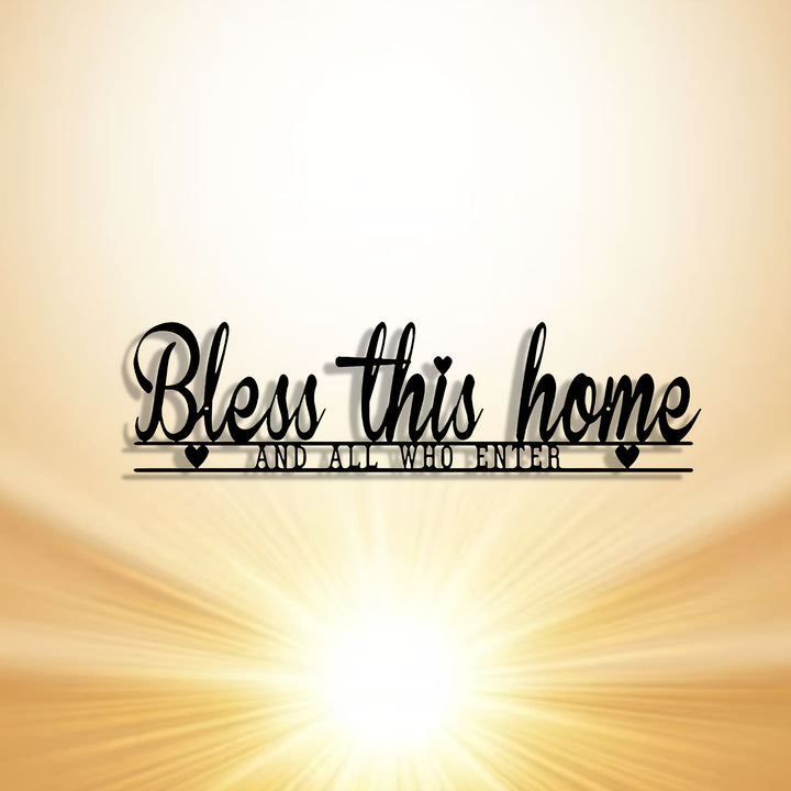 Christianartworkshop Bless This Home Metal Wall Decor: Divine Blessing & Faithful Warmth - image 4