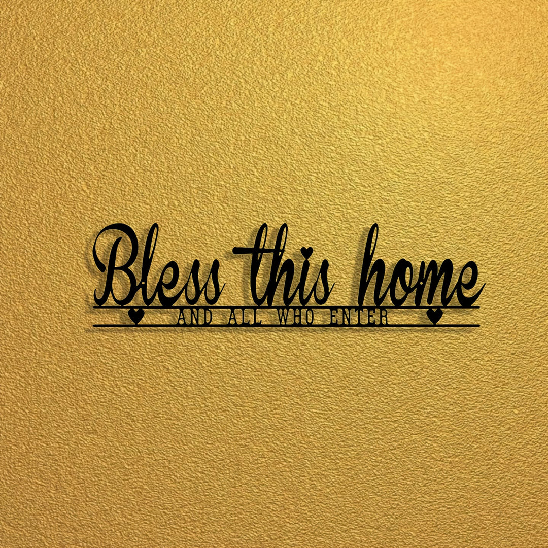Christianartworkshop Bless This Home Metal Wall Decor: Divine Blessing & Faithful Warmth - image 2