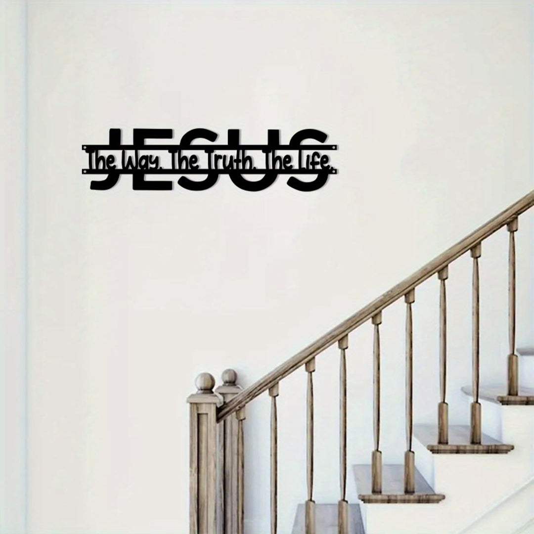 Christianartworkshop JESUS The Way Truth Life Metal Wall Decor: Faithful Guidance & Spiritual Truth - image 8