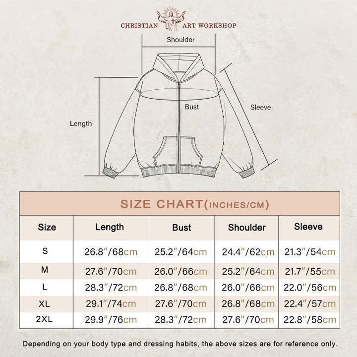 Christianartworkshop Jesus Is King Hooded Jacket: Philippians 2:10-11 Faith Statement - image 6