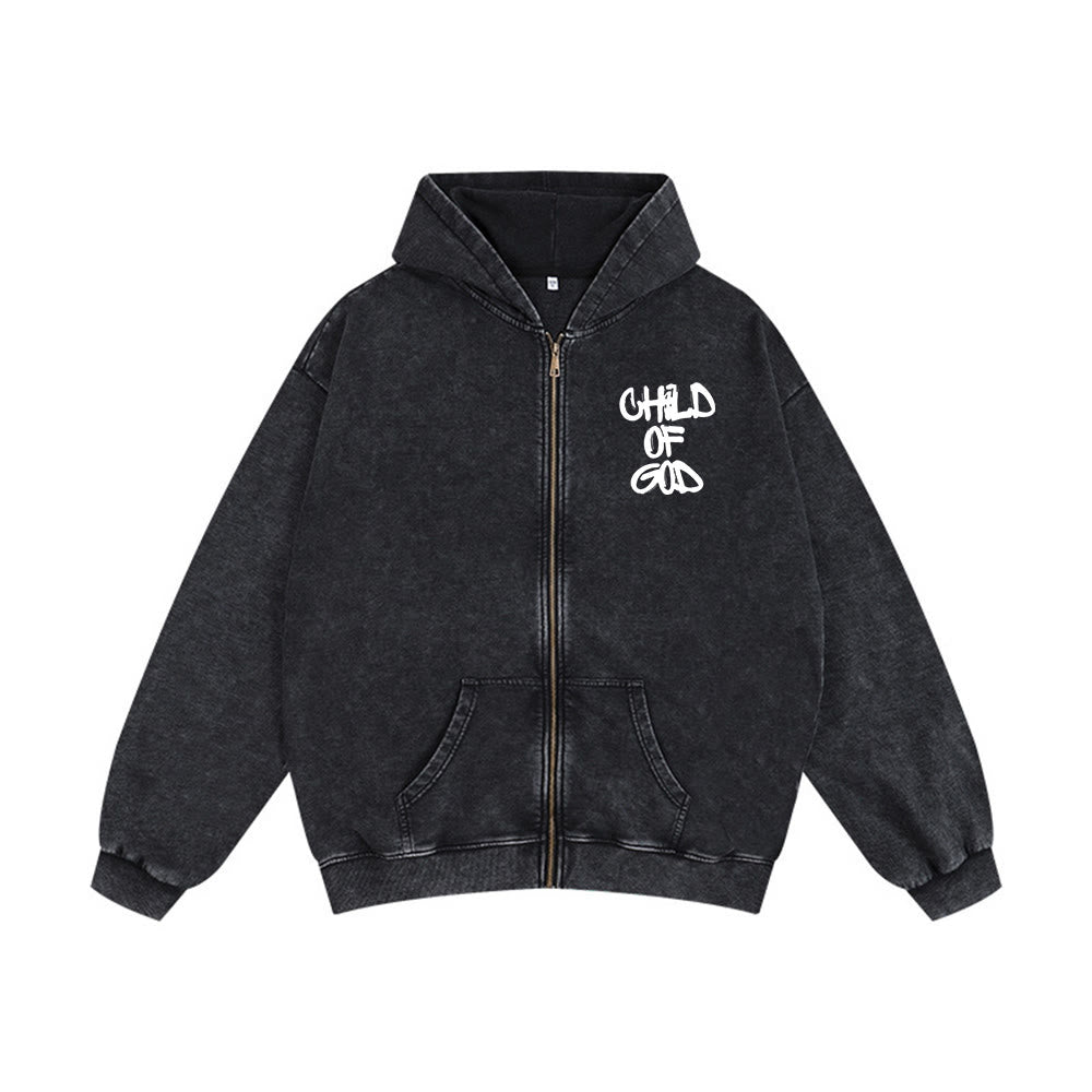 Christianartworkshop Child of God Hooded Jacket: Psalm 23 Comfort Statement - image 8