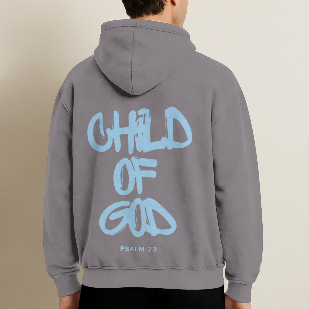 Christianartworkshop Child of God Hooded Jacket: Psalm 23 Comfort Statement - image 2