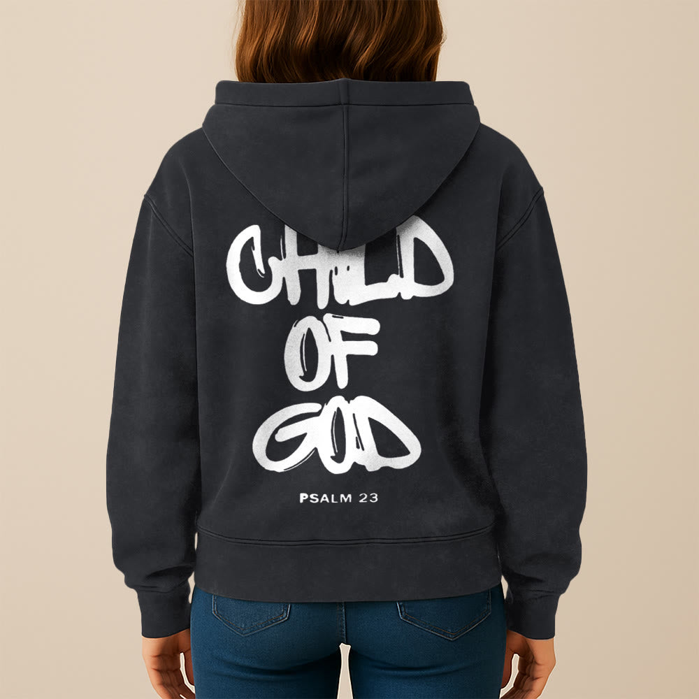 Christianartworkshop Child of God Hooded Jacket: Psalm 23 Comfort Statement - image 11