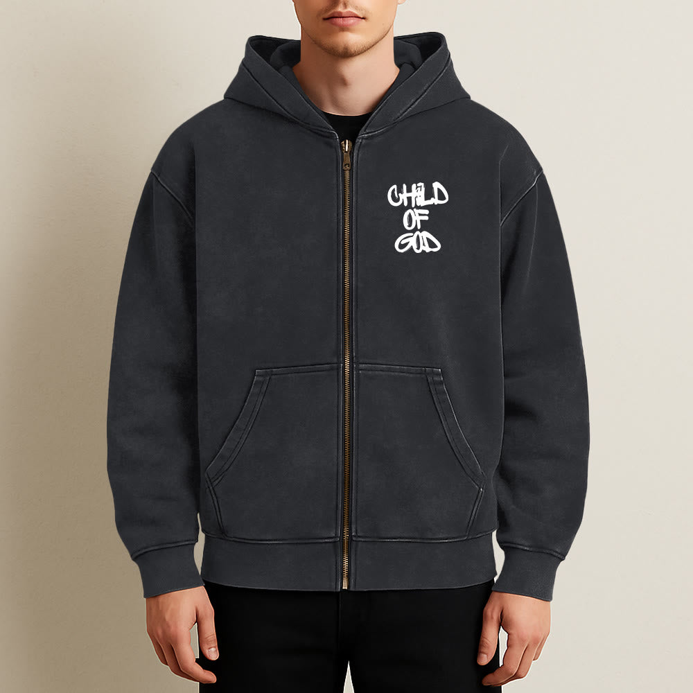 Christianartworkshop Child of God Hooded Jacket: Psalm 23 Comfort Statement - image 10