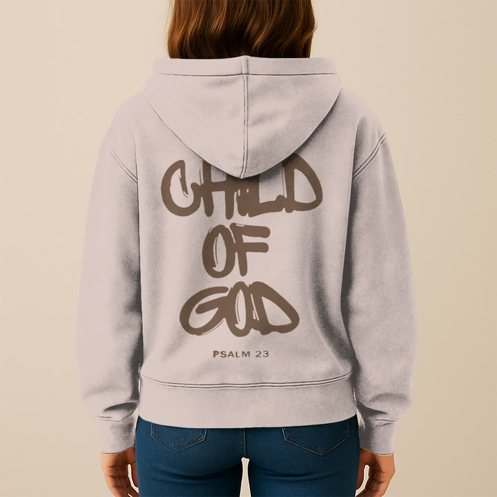 Christianartworkshop Child of God Hooded Jacket: Psalm 23 Comfort Statement - image 29