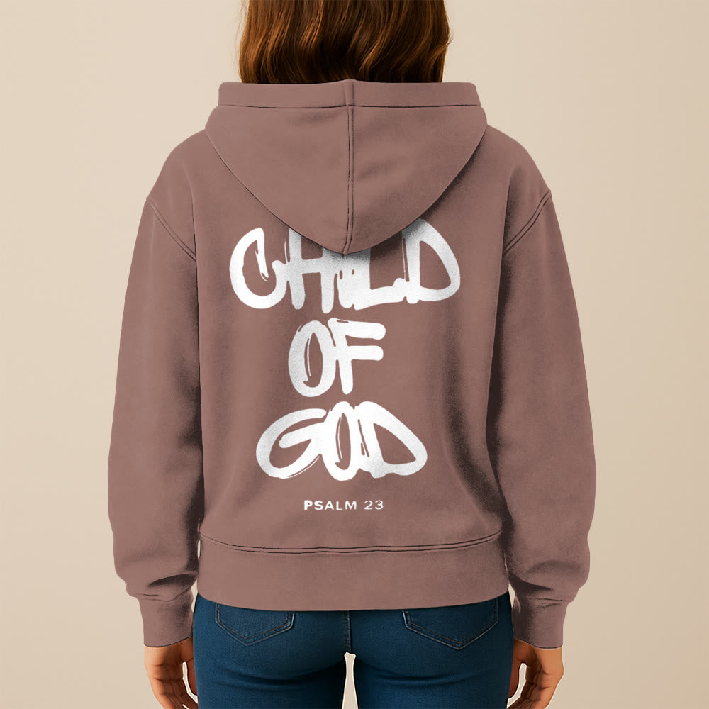 Christianartworkshop Child of God Hooded Jacket: Psalm 23 Comfort Statement - image 17