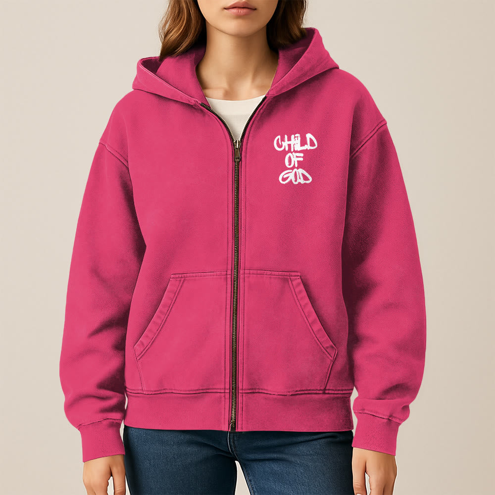 Christianartworkshop Child of God Hooded Jacket: Psalm 23 Comfort Statement - image 24