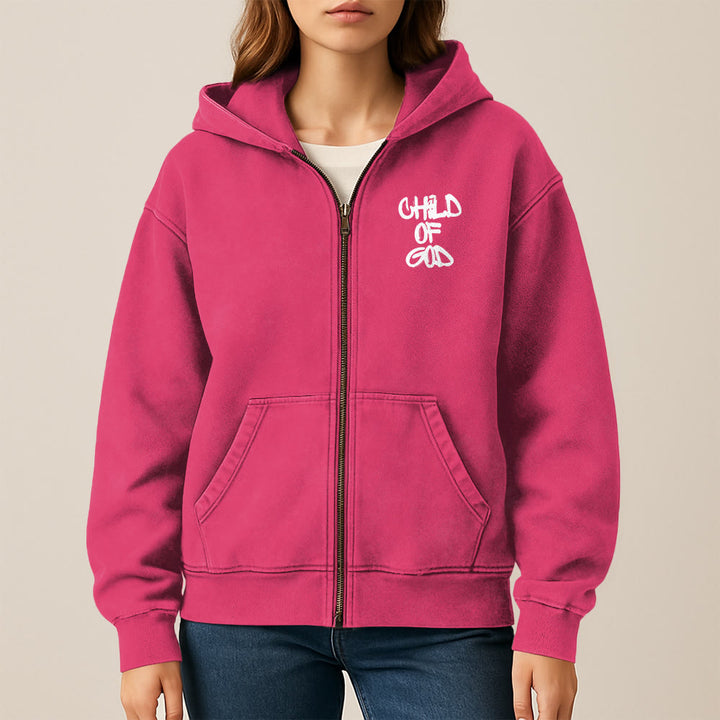 Christianartworkshop Child of God Hooded Jacket: Psalm 23 Comfort Statement - image 24