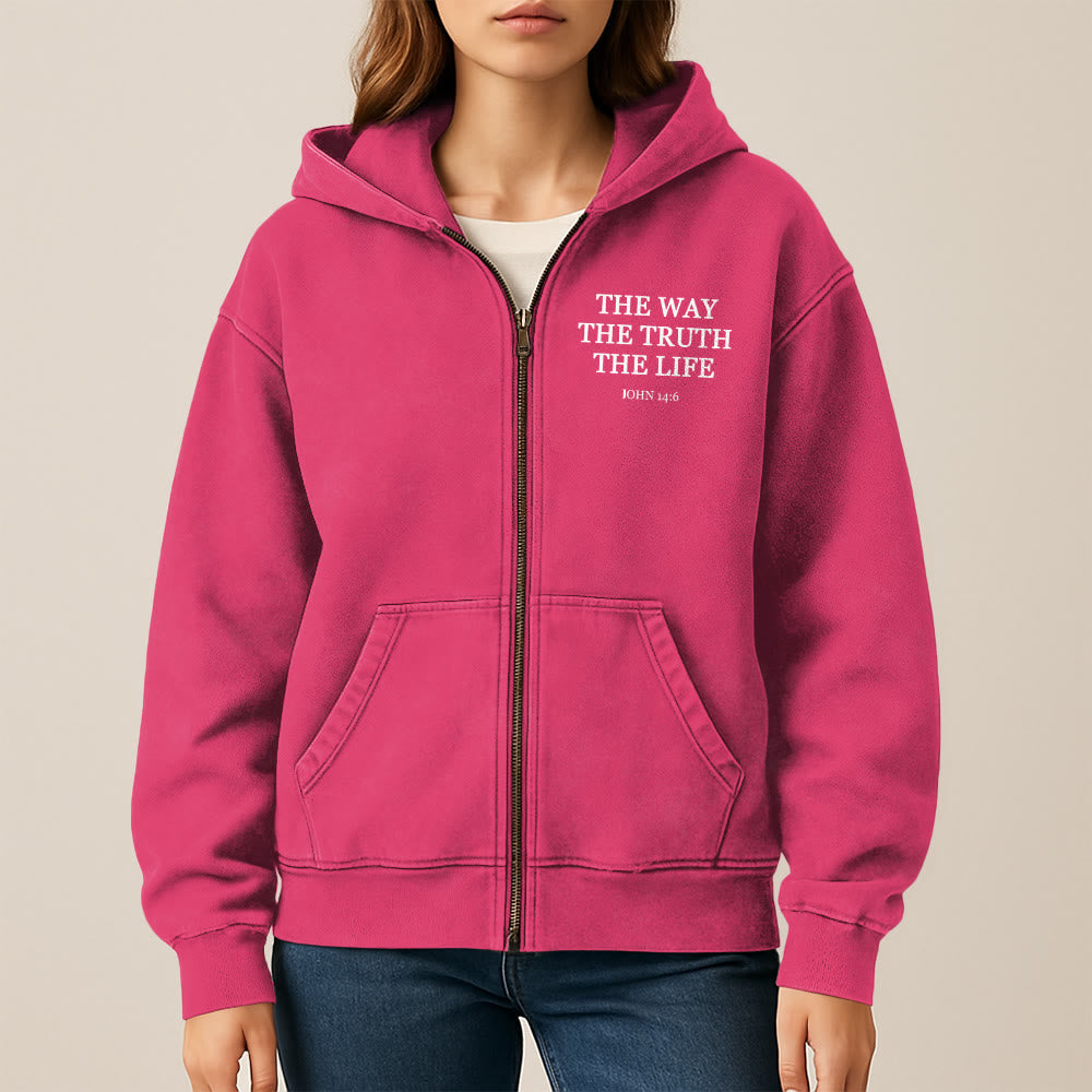 Christianartworkshop John 14:6 Hooded Jacket: Faithful Comfort for Church & Daily Life - image 11