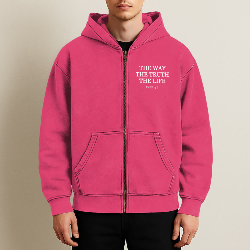Christianartworkshop John 14:6 Hooded Jacket: Faithful Comfort for Church & Daily Life - image 12