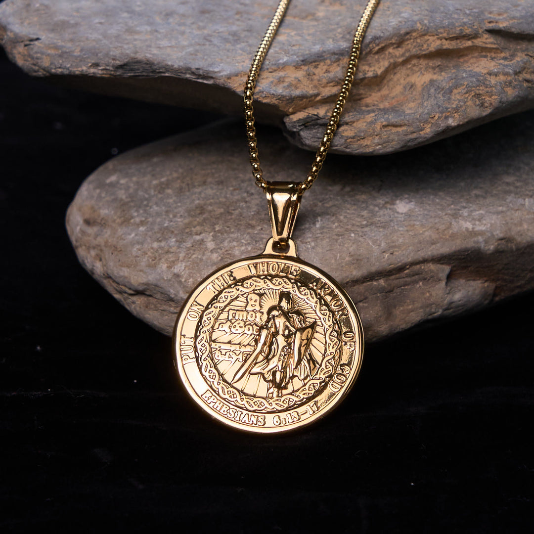 Christianartworkshop Armor of God Pendant Necklace: Spiritual Protection & Timeless Devotion - image 5