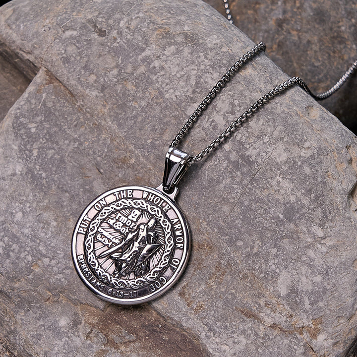 Christianartworkshop Armor of God Pendant Necklace: Spiritual Protection & Timeless Devotion - image 2
