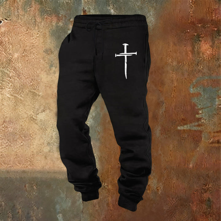 Christianartworkshop Sword Cross Sweatpants: Stylish Faith for Everyday Moments - Black - 2XL - image 9