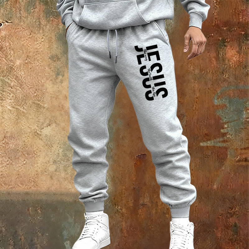 Christianartworkshop Layered Jesus Script Sweatpants: Daily Wear with Devotional Identity - image 10