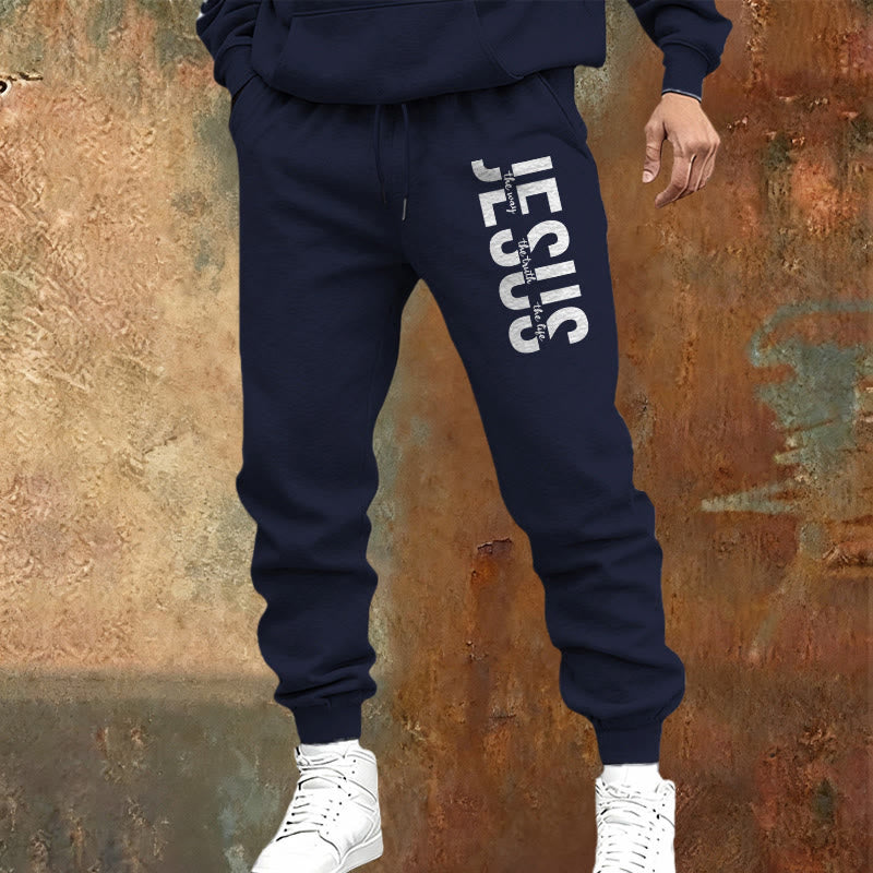 Christianartworkshop Layered Jesus Script Sweatpants: Daily Wear with Devotional Identity - image 14