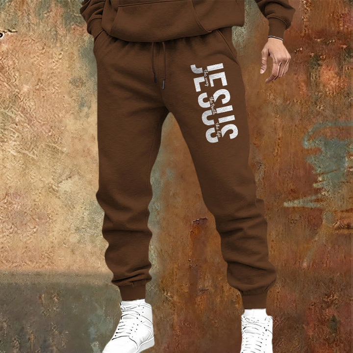 Christianartworkshop Layered Jesus Script Sweatpants: Daily Wear with Devotional Identity - image 18