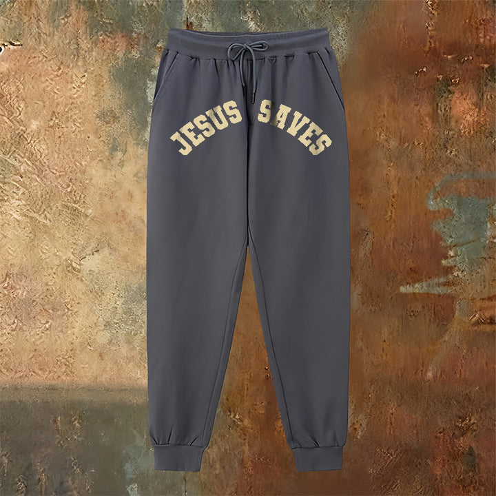 Christianartworkshop Jesus Saves Sweatpants: Daily Reminder of Divine Redemption - image 10