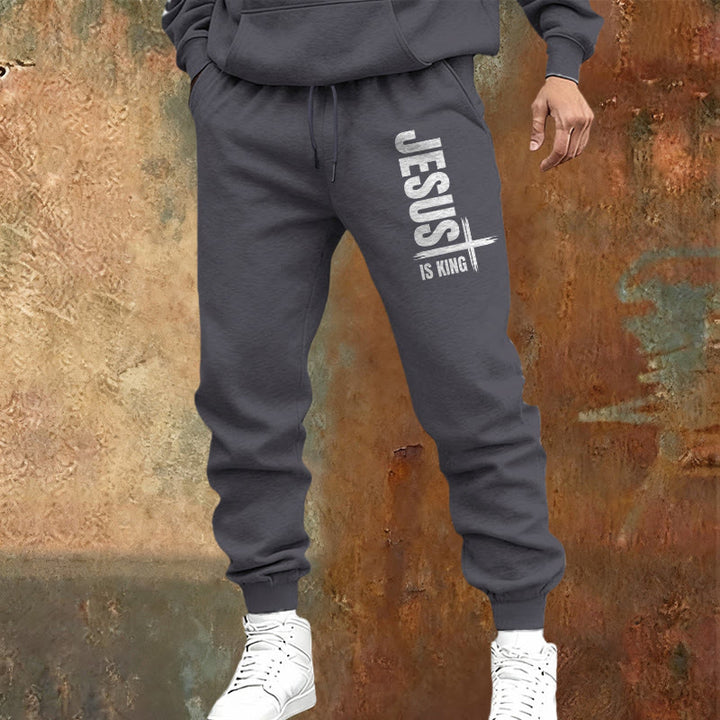 Christianartworkshop Jesus Is King Sweatpants: Daily Wear with Royal Faith - image 13