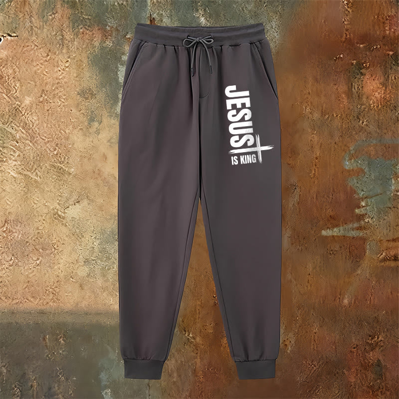 Christianartworkshop Jesus Is King Sweatpants: Daily Wear with Royal Faith - image 2