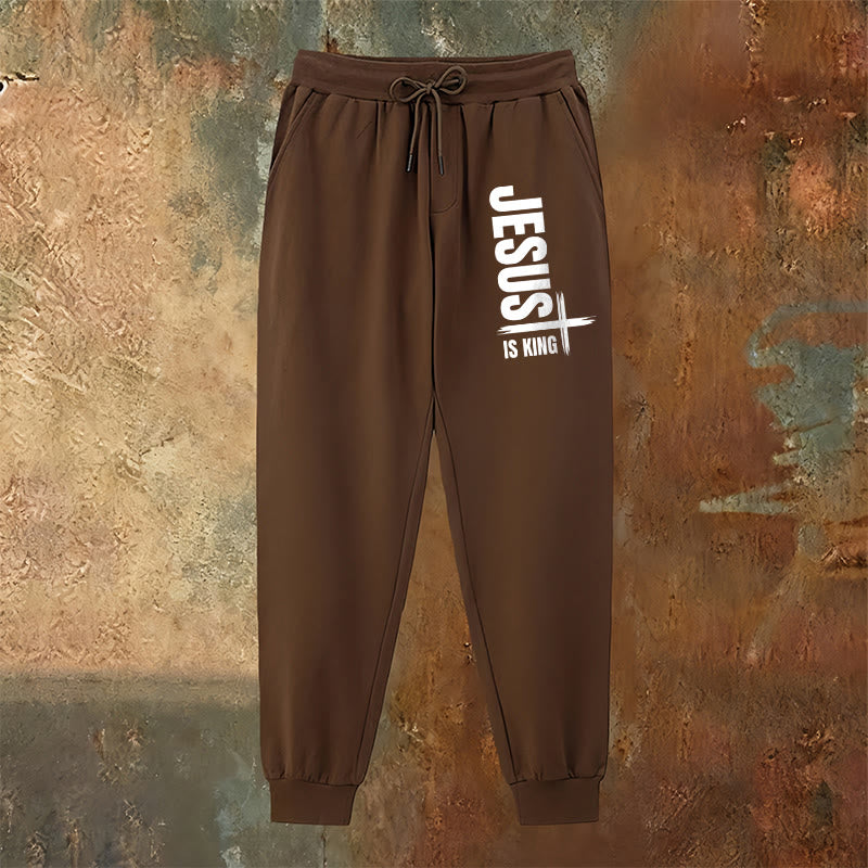 Christianartworkshop Jesus Is King Sweatpants: Daily Wear with Royal Faith - image 10