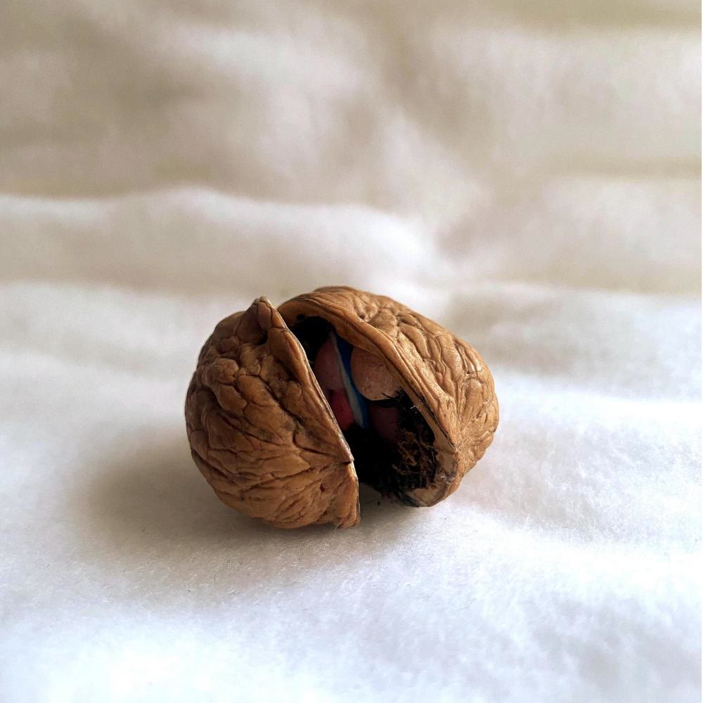 Christianartworkshop Walnut Shell Nativity Ornament: Miniature Holy Scene for Faith-Driven Decor - image 1