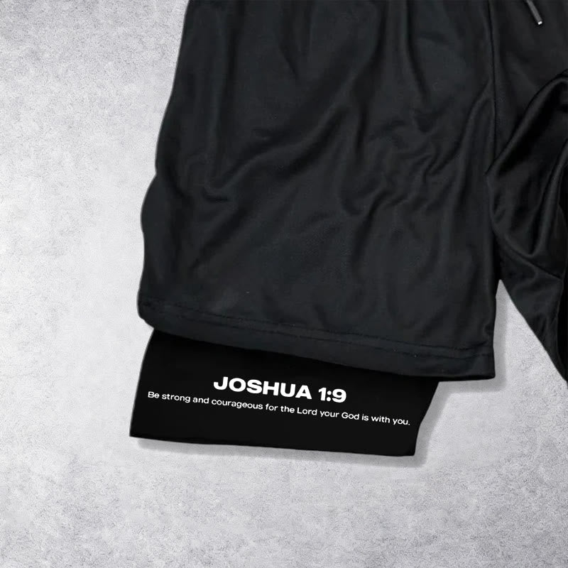 Christianartworkshop Joshua 1:9 Lion Performance Shorts - image 3