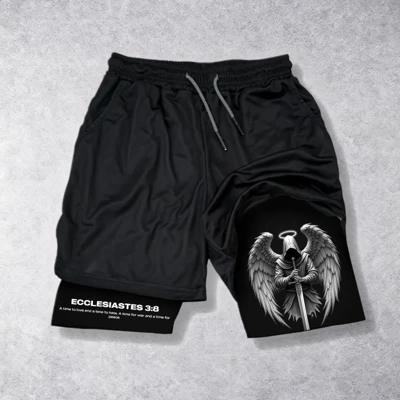 Christianartworkshop Ecclesiastes 3:8 Wings of War Performance Shorts - Shorts - 3XL - image 0