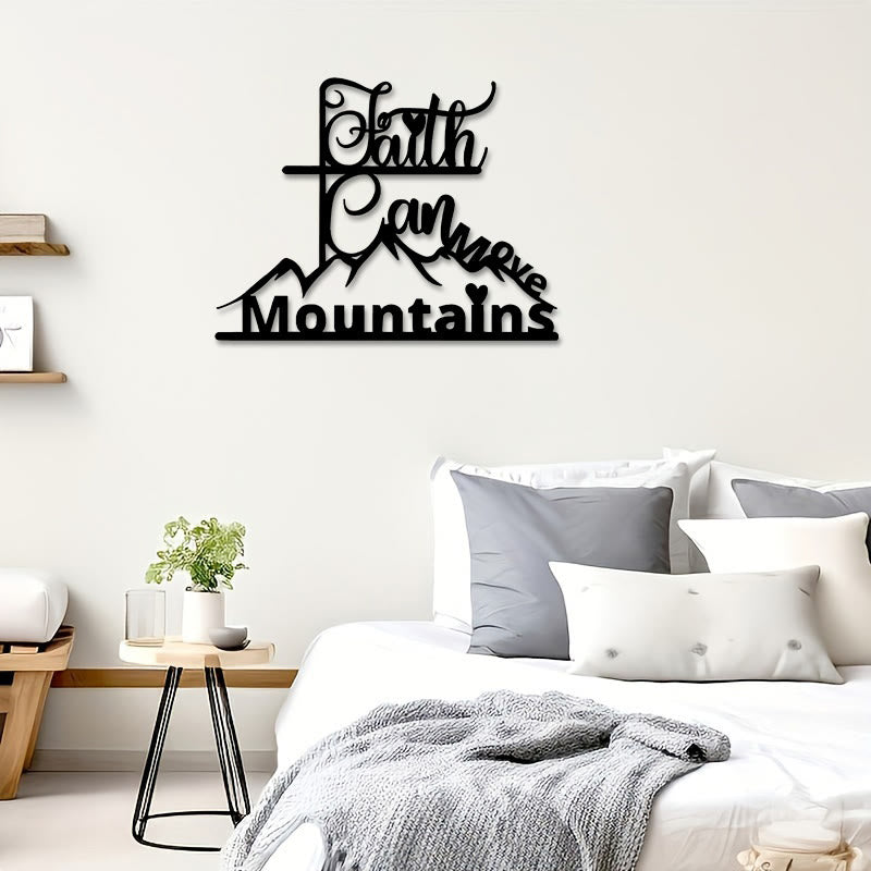 Christianartworkshop Faith & Mountains Metal Wall Decor: Timeless Belief for Devotional Spaces - image 8
