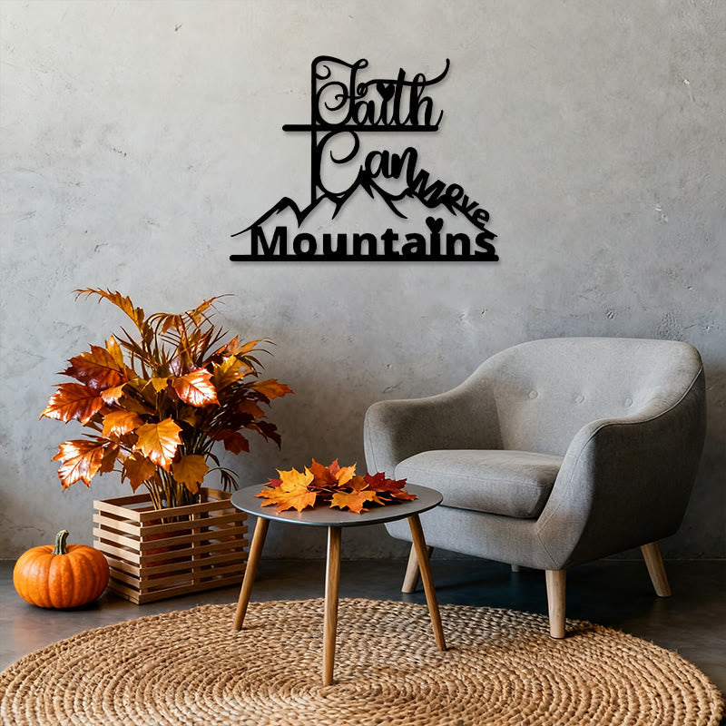 Christianartworkshop Faith & Mountains Metal Wall Decor: Timeless Belief for Devotional Spaces - image 4